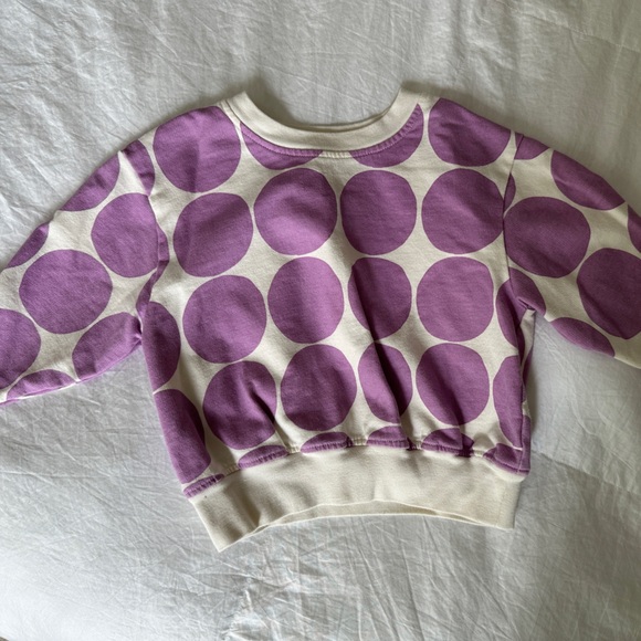 Pink Chicken Polka Dot Sweatshirt Size 3Y - Picture 2 of 3